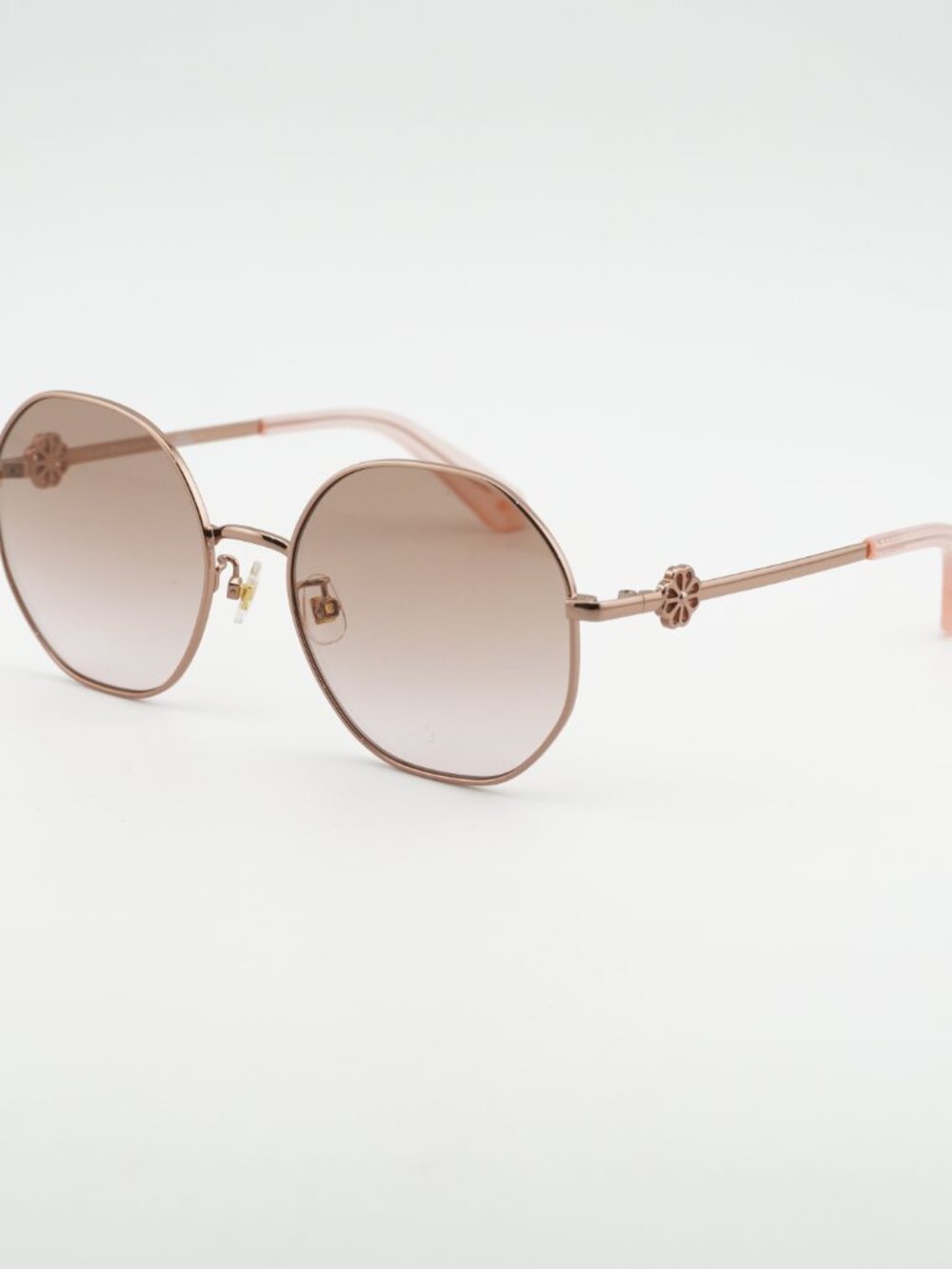 Kate Spade VENUS/F/S 0000 M2 Women Sunglasses Gold Round Frame, Brown Lenses